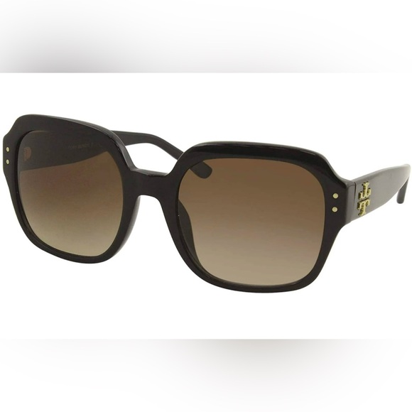 Tory Burch Accessories - Tory Burch Square Black Sunglasses- 56mm- TY 7143U